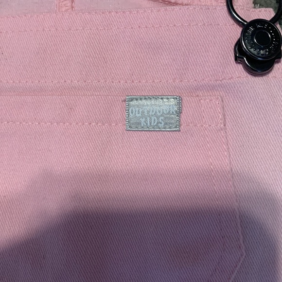 Outdoor Kids Pink & Camo Overall Dress 12m ** some fading in pink - Picture 2 of 5